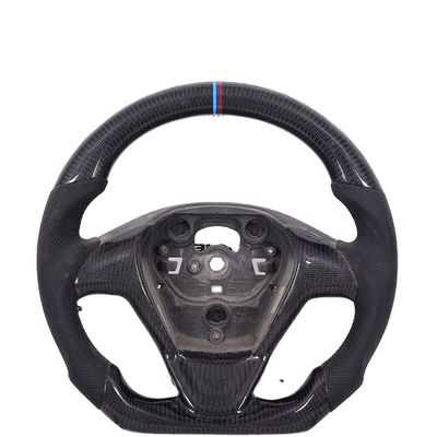 China factory sports customs lead the carbon fiber sports car leather steering wheel for Ford